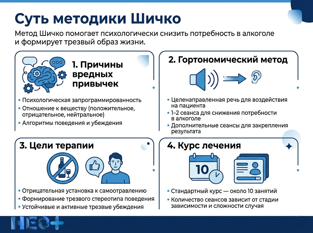 Суть методики Шичко инфографика